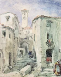 Der alte Turm in Cannes, 1870